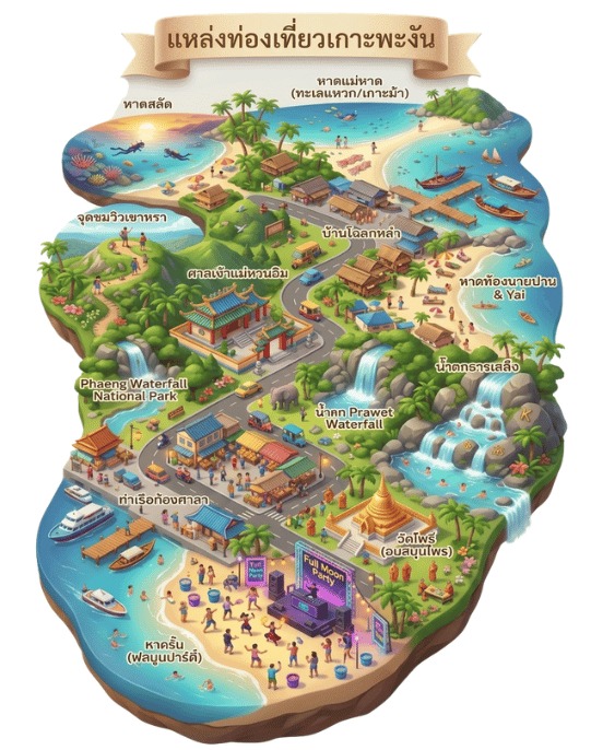 Surat Thani Map